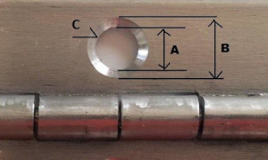 Countersunk hole