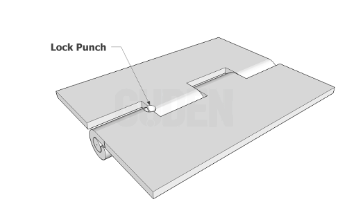 Lock punch temporarily holds hinge