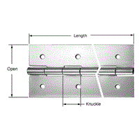 Polished Stainless Steel Continuous Hinges