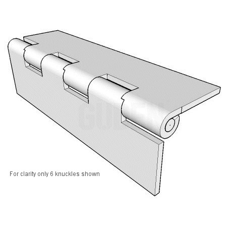 Guden Photo of SH04040206-IN Steel Continuous Stop Hinge