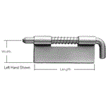 Guden Photo of 9295LH-02 Plain Steel Latch Hinge