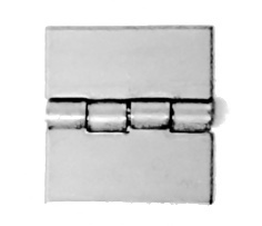 Aluminum Square Butt Hinges, Non-Removable Stainless Steel Pin
